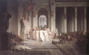 Alma-Tadema, Sir Lawrence Jean-Leon Gerome,The Death of Caesar (mk23) USA oil painting artist